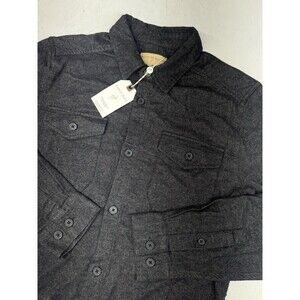 Weston Jon Boucher Cotton Long Sleeve Button-Down Shirt Dark Gray/Black Mens L